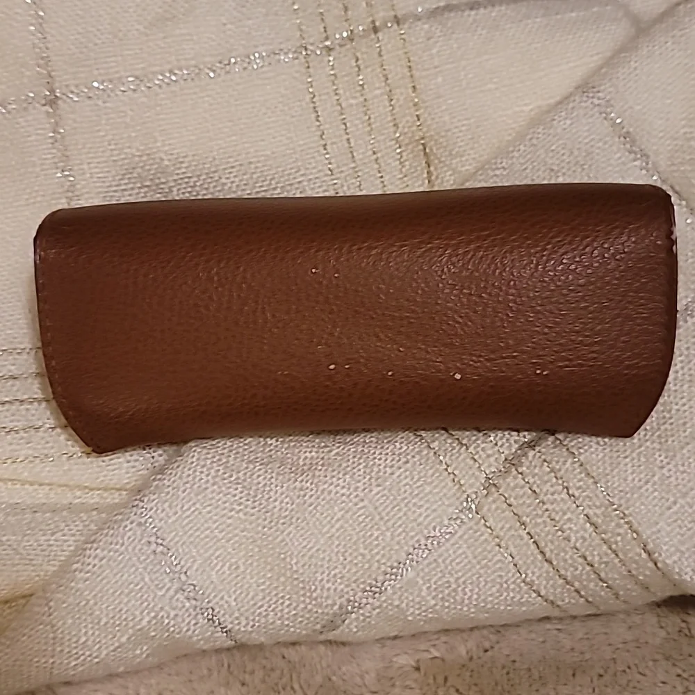 Ray-Ban Brown Leather Glasses Case - Picture 4 of 5